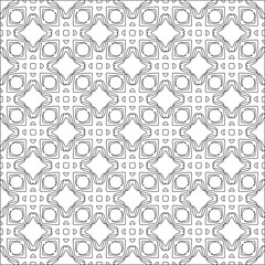 Vector pattern with symmetrical elements . Repeating geometric tiles from striped elements. black patterns.for fabric, wallpaper, packaging. Decorative print