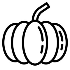pumpkin line icon