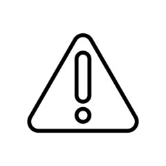 Danger sign vector icon