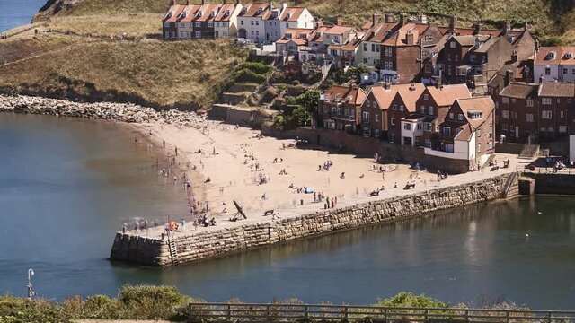 Time-Lapse view of Tate Hill Sands, Whitby