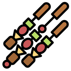 bbq line icon