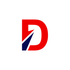 D font design logo vector illustration