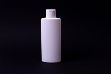 hand cream packaging on black background