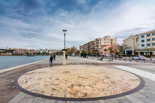 Canakkale street views. Canakkale is a beautiful city near to Canakkale bosphorus.