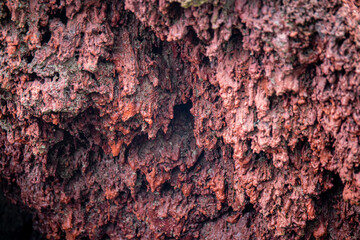 texture roche volcanique rouge