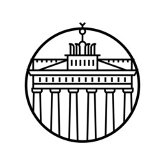 World famous building - Brandenburg Gate