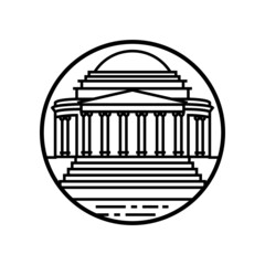 World famous building - Jefferson Memorial