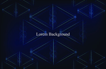geometric pattern on a blue background. modern design.