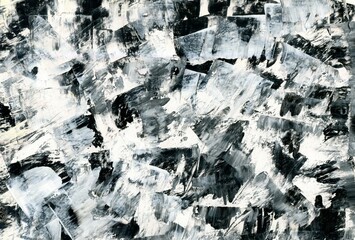 Abstract black and white art background
