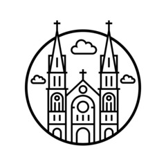 World famous building - Notre Dame Cathedra Vietnam