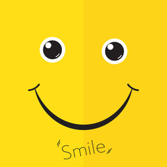 Happy cheerful face icon vector illustration