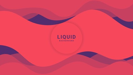 Abstract Minimal Pink Liquid Flowing Wave Background. Good For Banner, Frame Or Motion Template