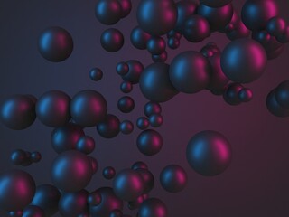 Colorful shiny spheres design background