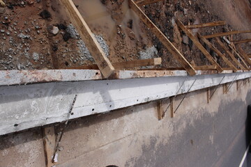 Construction of barriers between roads and pedestrian walkways