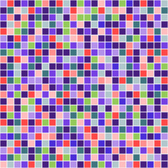 Checkered background. Tiled texture. Seamless pattern. Abstract geometric wallpaper. Pretty colors. Print for polygraphy, posters, t-shirts and textiles. Doodle for design