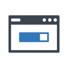 Web Page icon. Vector and glyph