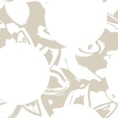 Botanical Tropical Floral Seamless Pattern with dotted Background