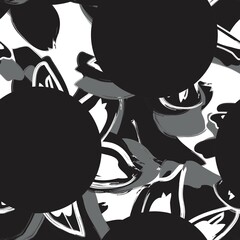 Botanical Tropical Floral Seamless Pattern with dotted Background