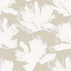 Floral Brush strokes Seamless Pattern Background