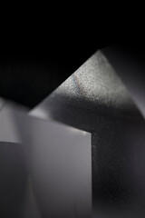 Abstract background of light refracted by glass, abstract image. Science, the study of light...