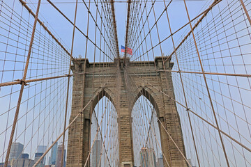 Brooklyn bridge construction