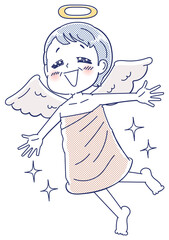 天使 終活 幸せ 死のイラスト