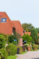 Einfamilienhäuser, Wohngebäude, Dangast, Varel, Niedersachsen, Deutschland, Europa