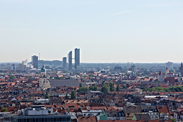 Fototapeta na wymiar Skyline München Panorama