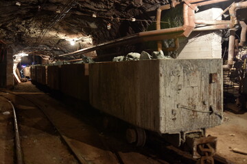 Iron Ore Mine in Ukraine, underground, 
