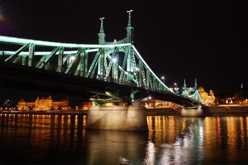 Obraz premium Budapest, city, capital of Hungary, river Danube, Dunaj,