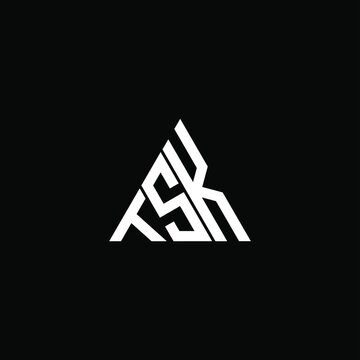 TSK letter logo creative design. TSK unique design
