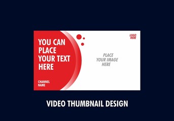Colorful and unique editable video thumbnail design