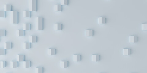 Fototapeta na wymiar 3d rendering abstract light blue background.