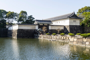 Fototapeta na wymiar Main Gate of the Edo Castle in Tokyo
