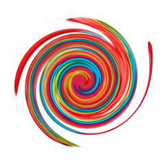 Fototapeta na wymiar Spin - A spiral of colours in a circle