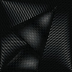 Abstract black background with diagonal striped lines. Striped texture - Vector illustration