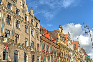 Wroclaw market square, Poland, HDR Image