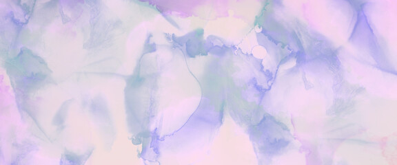 Fototapeta premium Blue and purple watercolor with splash paint texture or grunge background