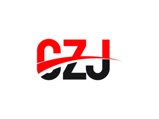 CZJ Letter Initial Logo Design Vector Illustration