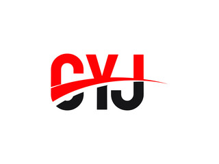 CYJ Letter Initial Logo Design Vector Illustration
