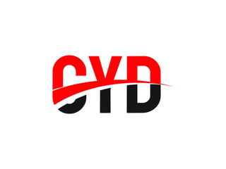 CYD Letter Initial Logo Design Vector Illustration