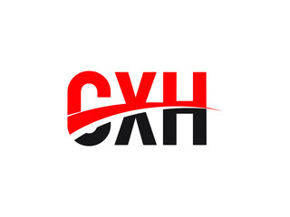 Obraz premium CXH Letter Initial Logo Design Vector Illustration