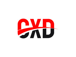 CXD Letter Initial Logo Design Vector Illustration