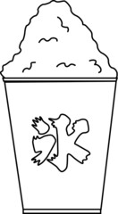 シンプルなかき氷のイラスト