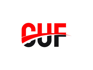 CUF Letter Initial Logo Design Vector Illustration