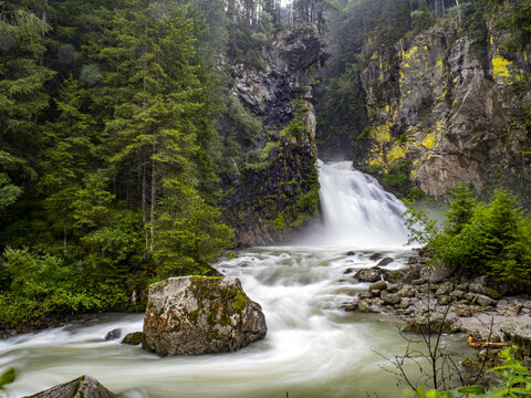 Riva forest falls trentino alto adige italy