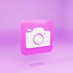 3D render camera icon
