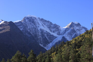 View of the mountain donguz-orun from Terskol