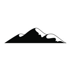 Fototapeta na wymiar Mountains icon vector set. hike illustration sign collection. wild nature symbol or logo.