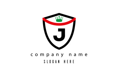 J king shield single latter logo